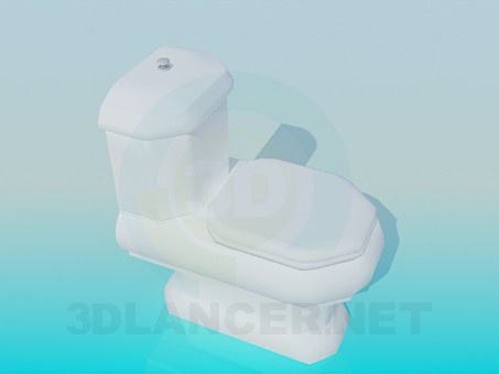 modello 3D La toilette originale - anteprima