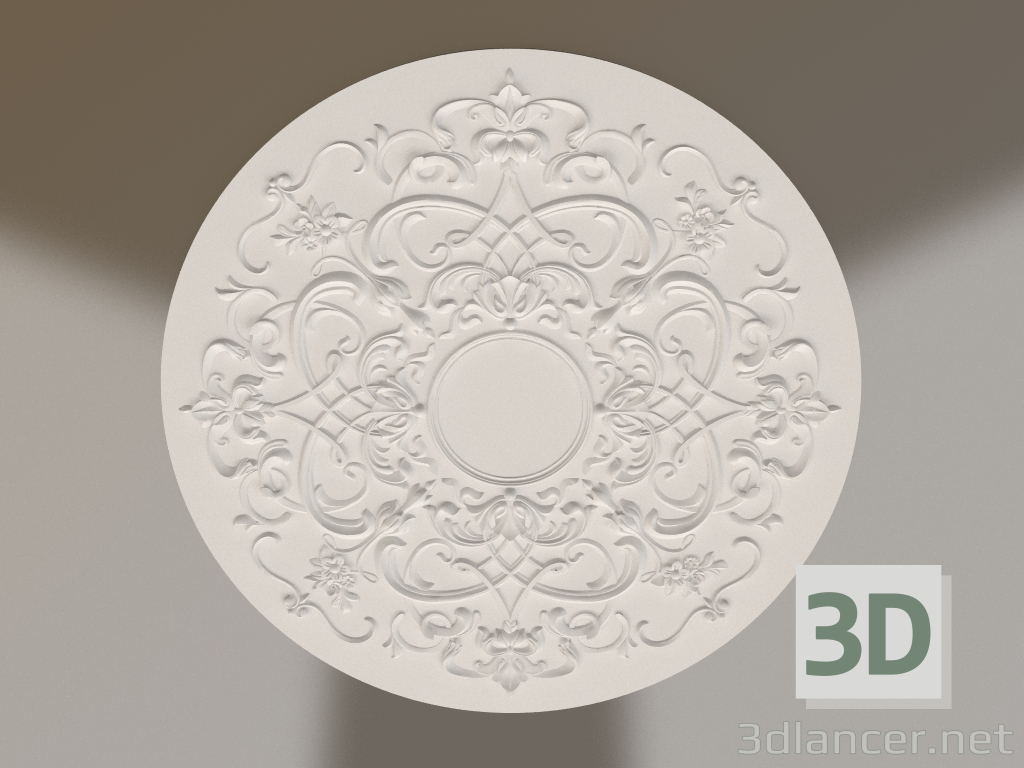 Modelo 3d Tomada de teto de gesso RP 041 D=885 - preview