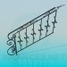 3d model Handrails on stairs - preview