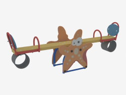 Fauteuil à bascule contrepoids d'une aire de jeux pour enfants Starfish (6216)