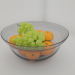 3D Cam vazo meyve ile "Kalp" modeli satın - render