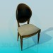 3d model Chair with upholstered headboard - preview