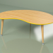 3d model Coffee table Kidney veneer (yellow-mustard) - preview