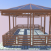 3D Modell Sommerhaus - Vorschau