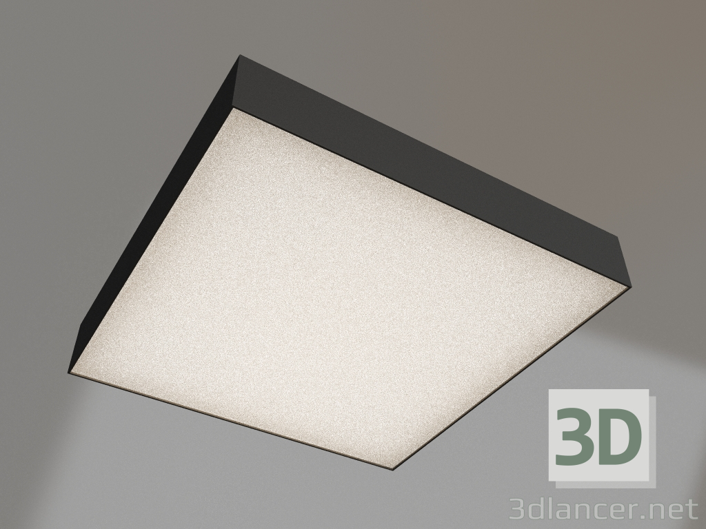 modèle 3D Lampe IM-QUADRO-EMERGENCY-3H-S400x400-44W Day4000 (BK, 120 degrés, 230V) - preview