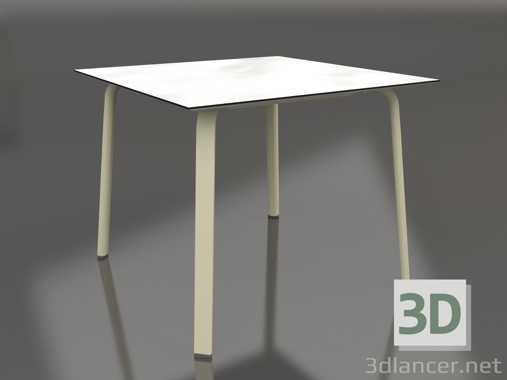 3d model Dining table 90 (Gold) - preview