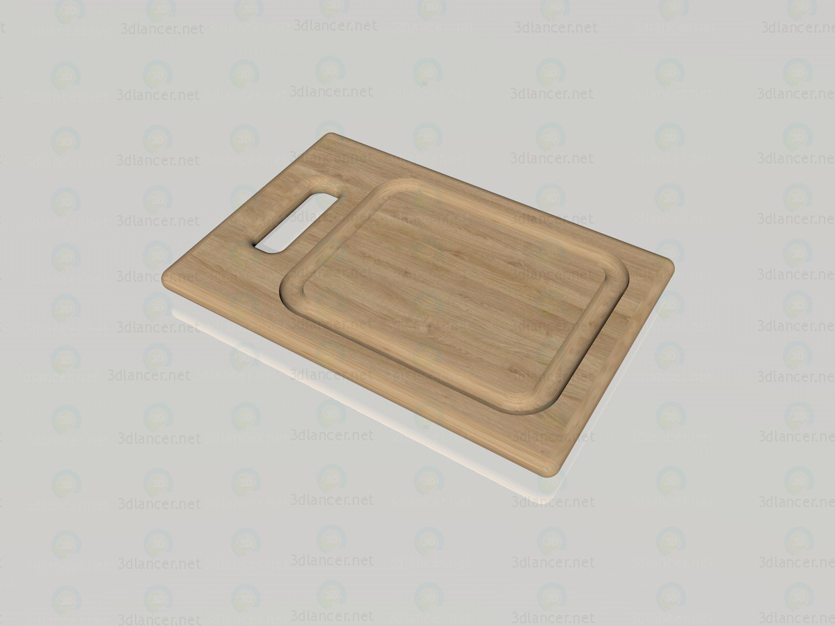 3d model cutting board - preview