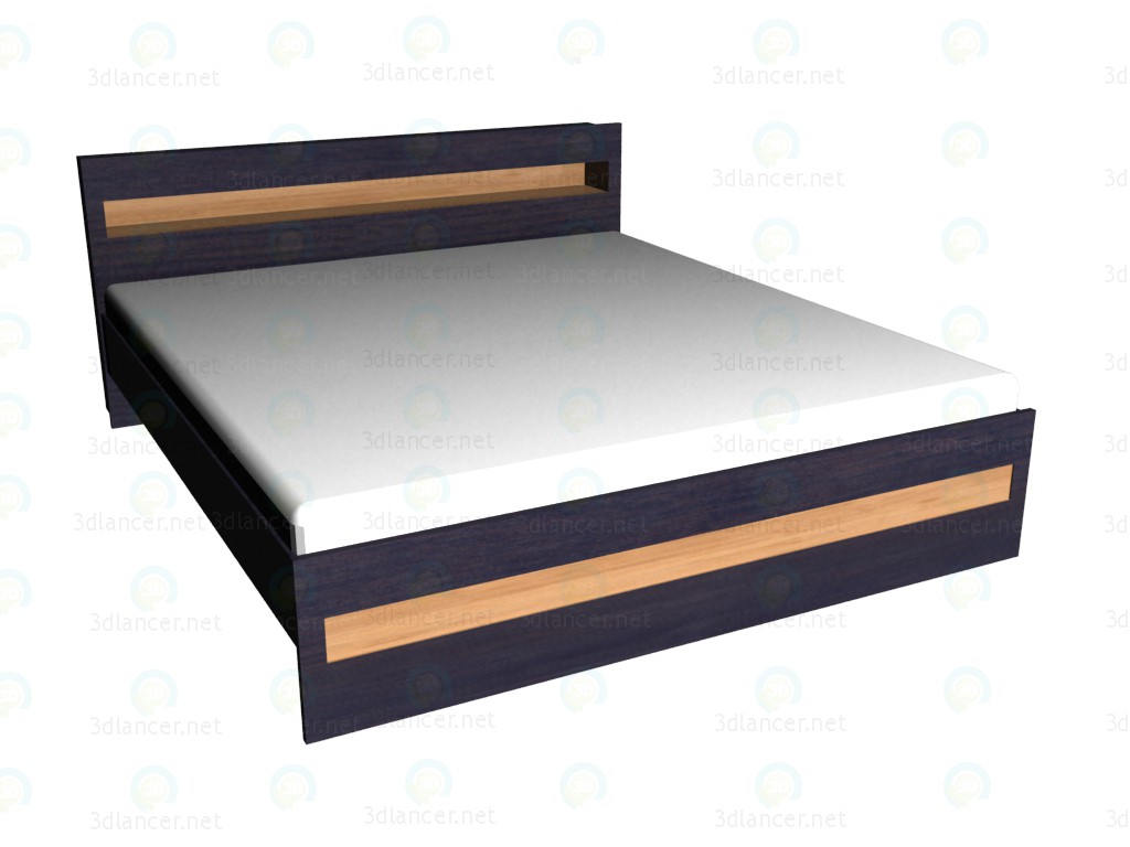 3d модель Ліжко 2-місне 180х200 – превью