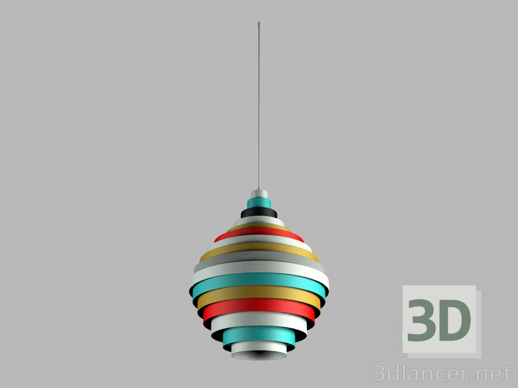 modello 3D Ciondolo pendente luminaire PXL 7770-1 - anteprima