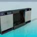 3d model Cabinet under the TV - preview