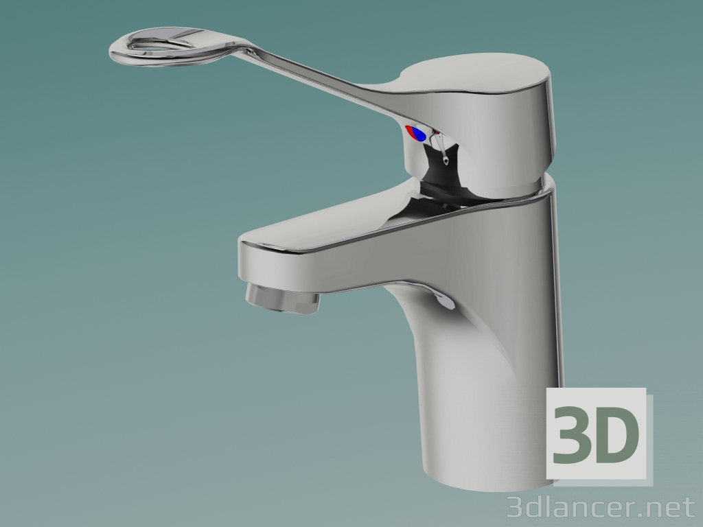 modello 3D Rubinetto lavabo con leva 160 mm (GB41214047 64) - anteprima
