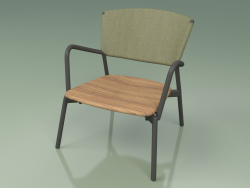 Cadeira 027 (Metal Smoke, Batyline Olive)