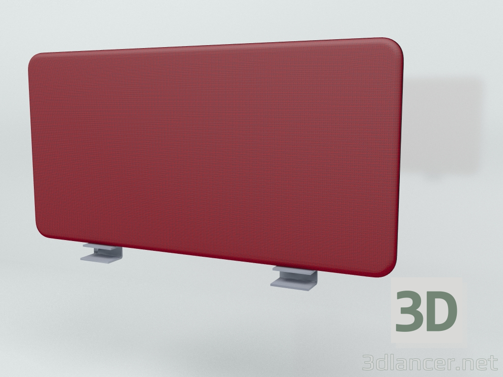 modello 3D Schermo acustico Desk Single Sonic ZUS05 (990x500) - anteprima