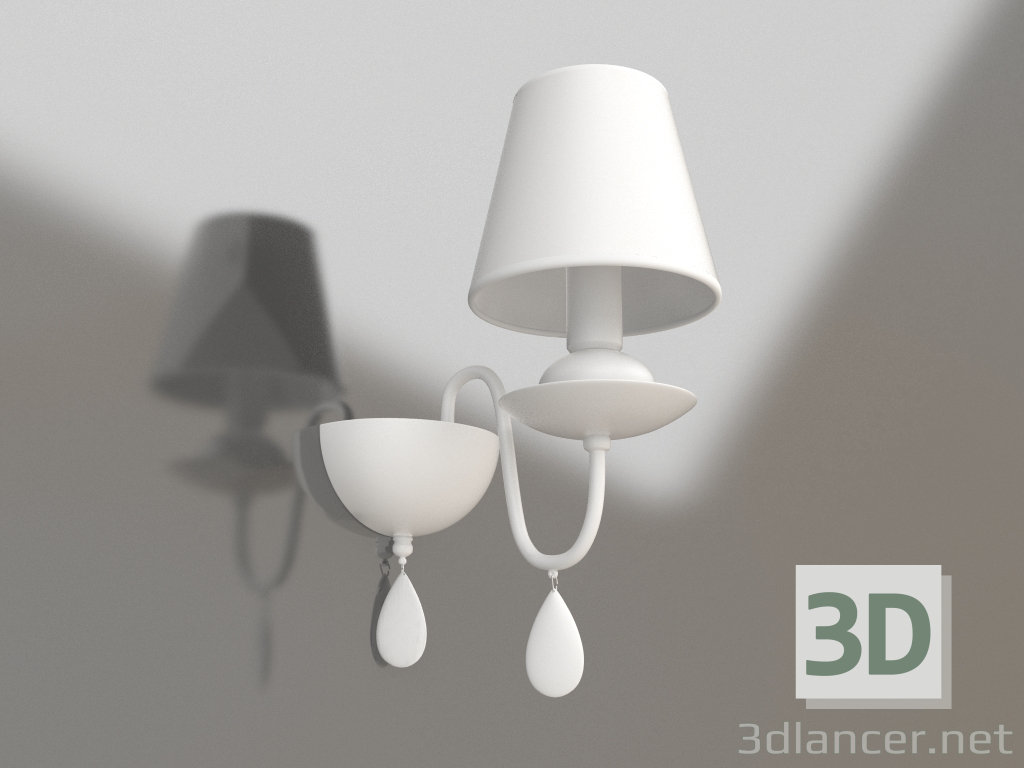 3D Modell Wandleuchte (Leuchter) Eliza (FR5756-WL-01-W) - Vorschau