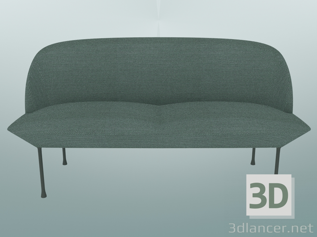 3D modeli Çift kişilik kanepe Oslo (Steelcut Trio 3 966, Açık Gri) - önizleme