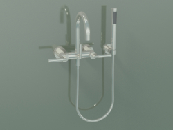 Wall-mounted bath mixer with hand shower (25 133 882-08)