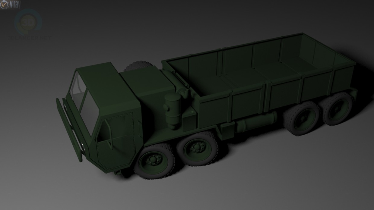 3 डी मॉडल ट्रक M-977 - पूर्वावलोकन