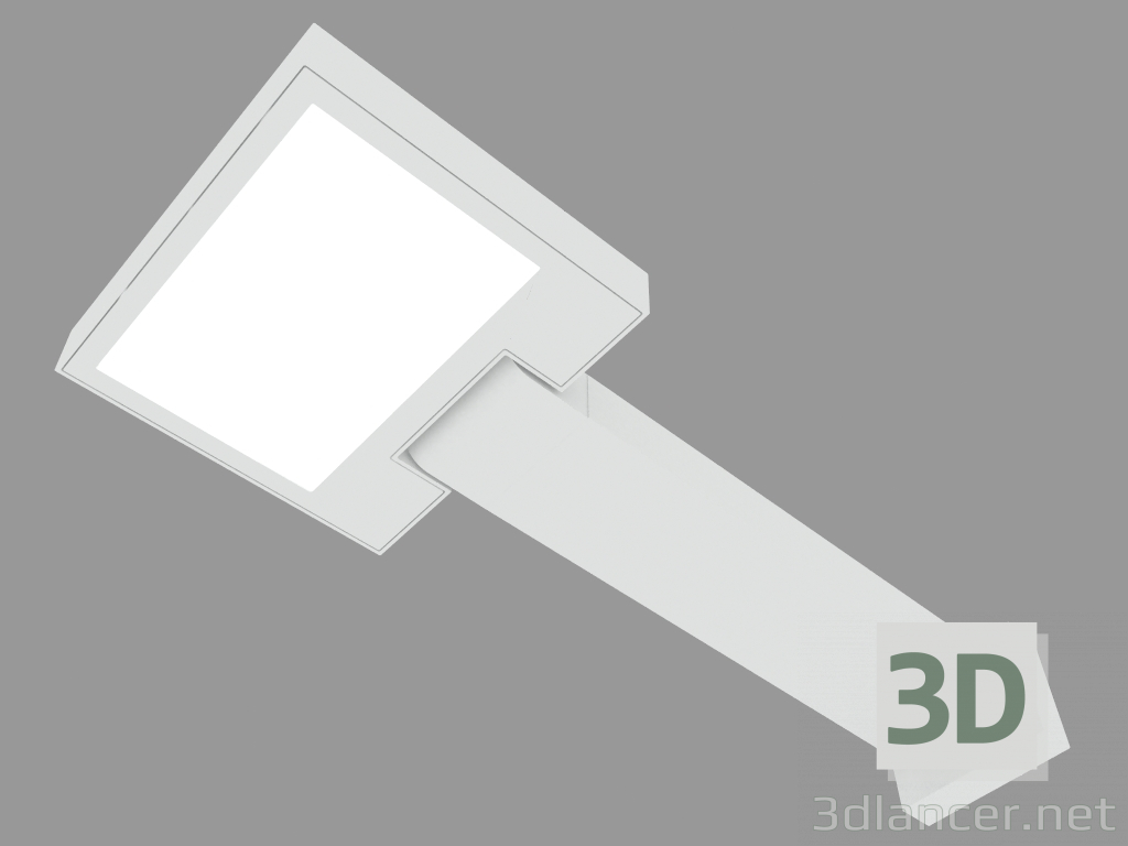 3D Modell Suchscheinwerfer MOVIT SQUARE MIT ARM 220mm (S3060N) - Vorschau