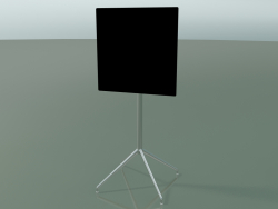 Table carrée 5747 (H 103,5 - 59x59 cm, pliée, Noir, LU1)