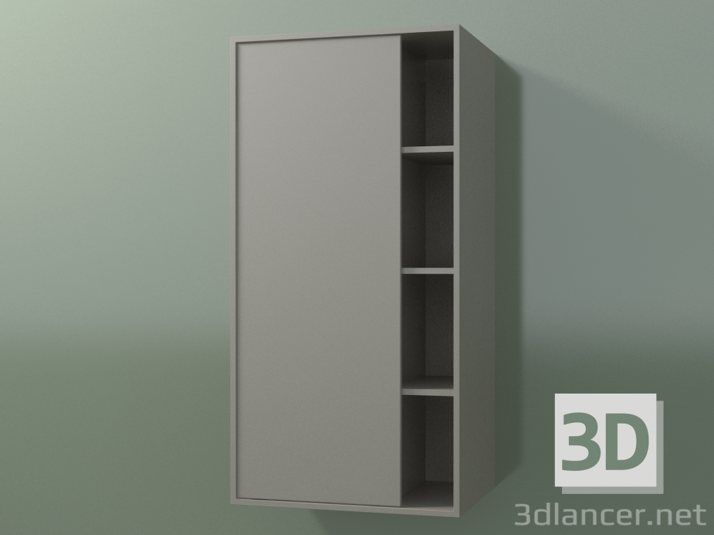 3 डी मॉडल 1 बाएं दरवाजे के साथ दीवार कैबिनेट (8CUCСDS01, क्ले C37, एल 48, पी 36, एच 96 सेमी) - पूर्वावलोकन