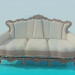 3d model Sofa barroco - vista previa