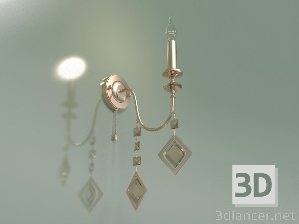 3d model Sconce Telao 10110-1 (gold-tinted crystal) - preview