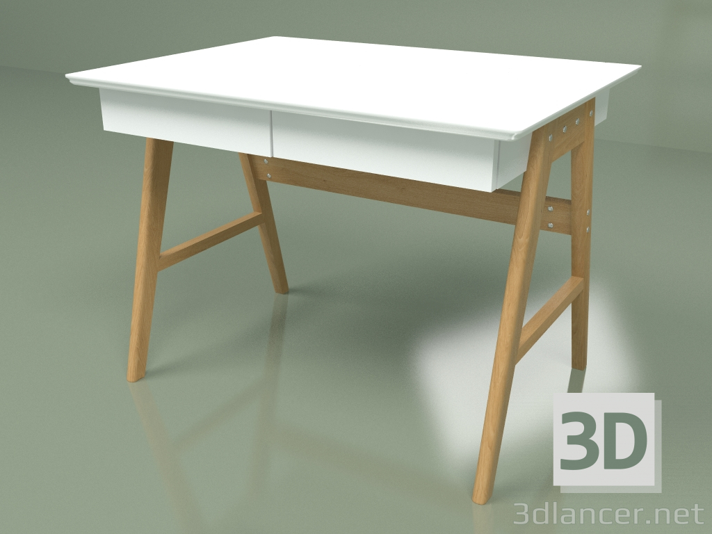 3d модель Письмовий стіл Orient 100х76 (білий) – превью