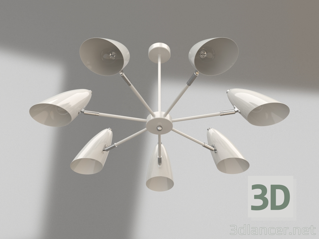 modèle 3D Lustre Aida (FR5852-CL-07-W) - preview