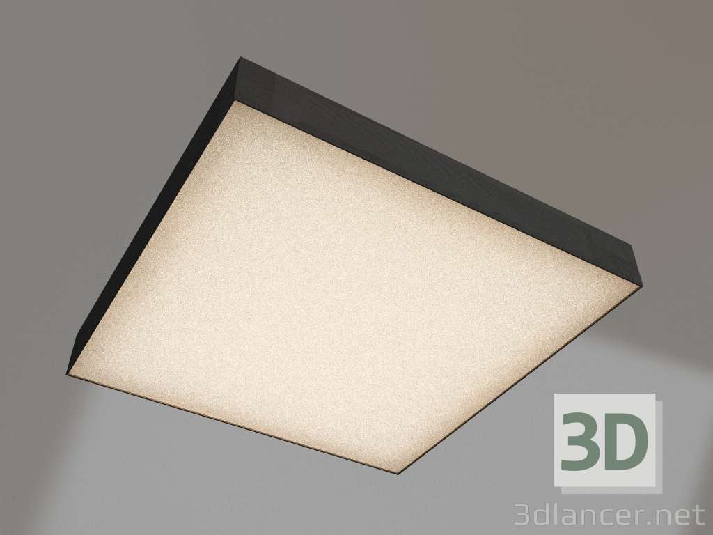 modèle 3D Lampe IM-QUADRO-EMERGENCY-3H-S500x500-54W Day4000 (BK, 120 degrés, 230V) - preview