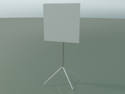 Стол квадратный 5747 (H 103,5 - 59x59 cm, cложенный, White, LU1)