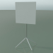 modello 3D Tavolo quadrato 5747 (H 103.5 - 59x59 cm, piegato, bianco, LU1) - anteprima