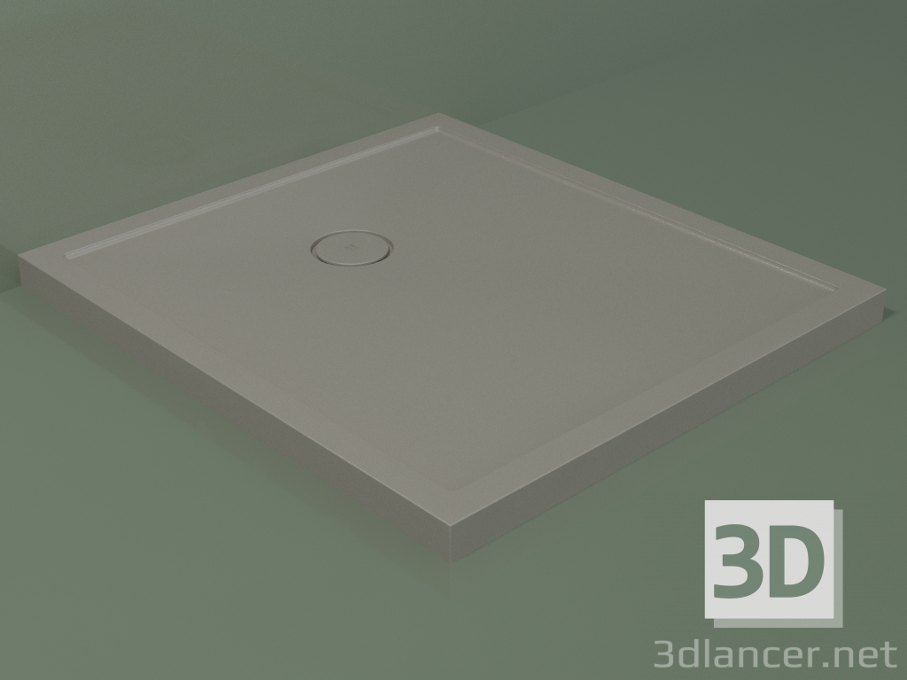 3D modeli Duş teknesi Medio (30UM0140, Clay C37, 90x100 cm) - önizleme