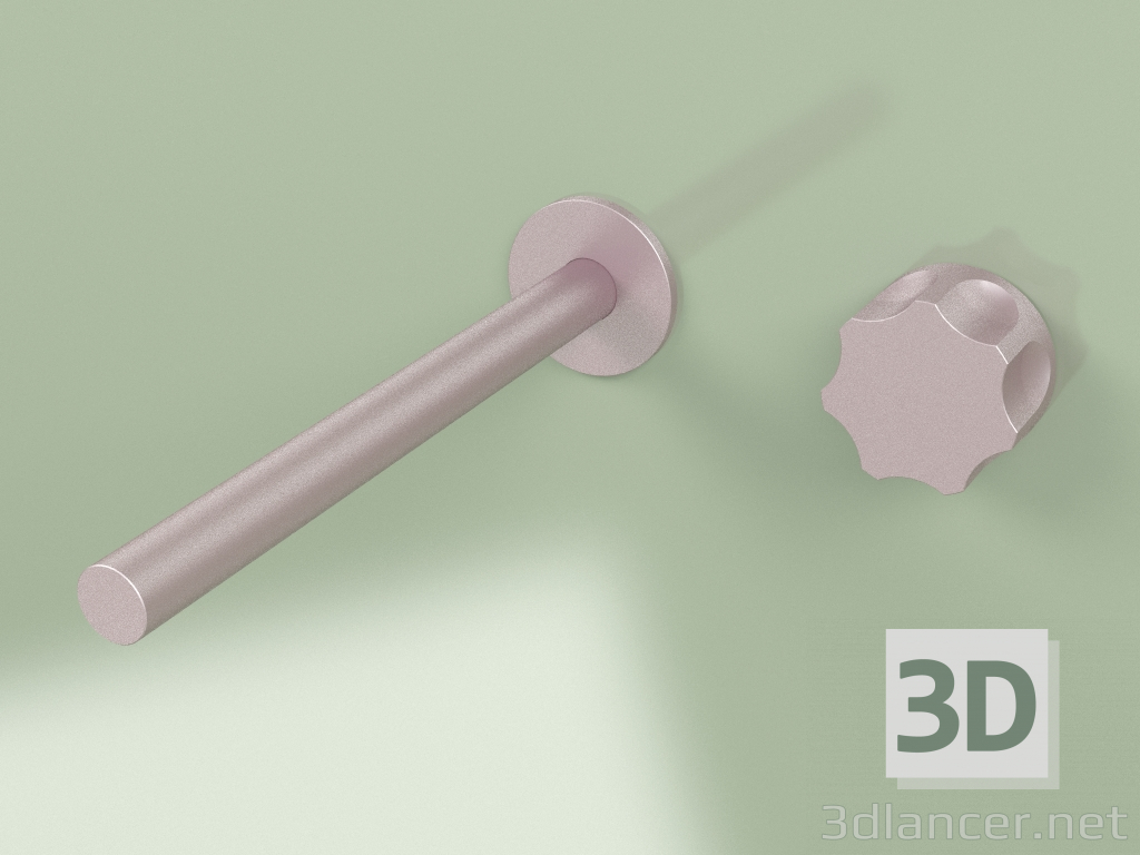 modello 3D Miscelatore idroprogressivo a parete con bocca erogazione (17 11, OR) - anteprima