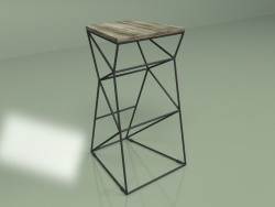 Tabouret de bar SUPPOR 780 (frêne gris)