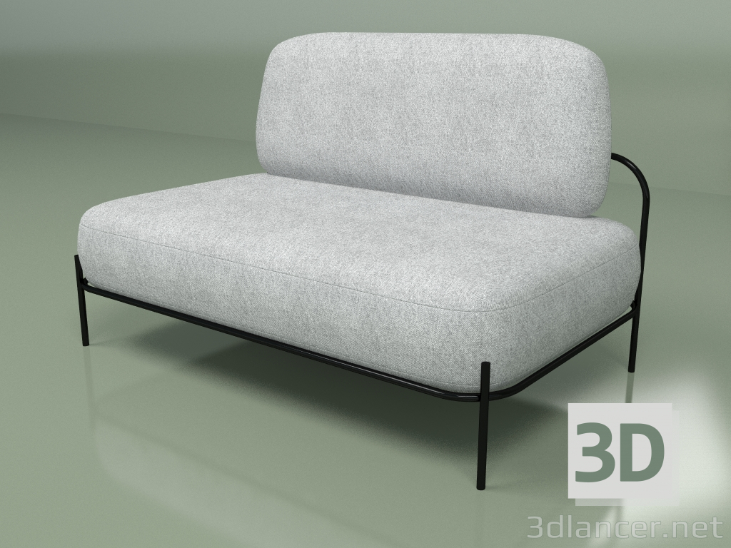 modèle 3D Canapé Pawai (gris) - preview