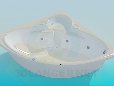 3d model Pearlescent bath - preview