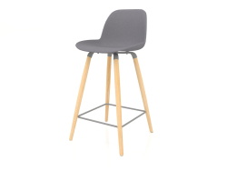 Albert Kuip semi-bar stool 65 cm (Dark Grey)