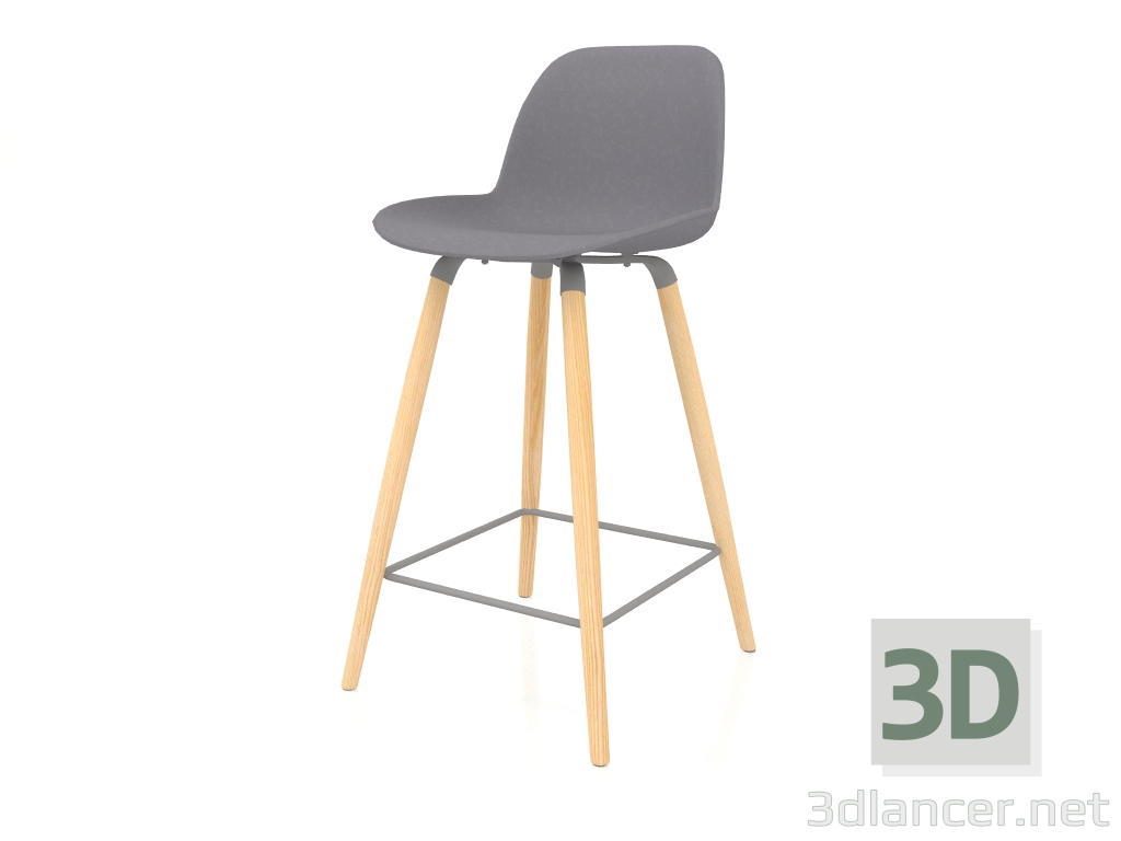 modèle 3D Tabouret semi-bar Albert Kuip 65 cm (Gris foncé) - preview