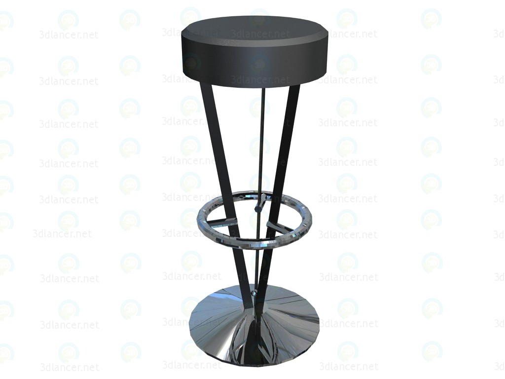 3d model High stool without backrest - preview