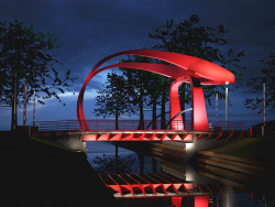 Rote Brücke Holland
