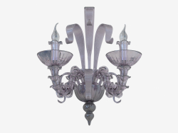Wall bracket made of glass (W110188 2violet)