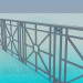 modello 3D Parapetti per il ponte - anteprima