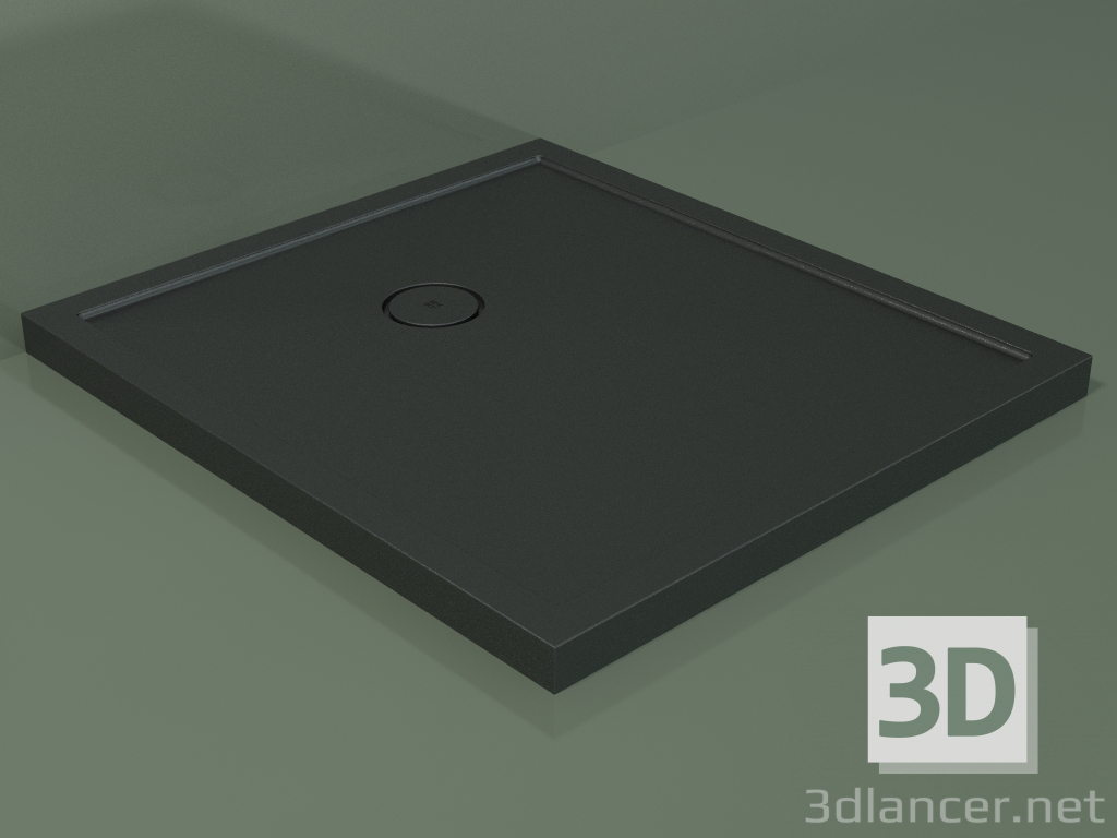 modello 3D Piatto doccia Medio (30UM0140, Deep Nocturne C38, 90x100 cm) - anteprima