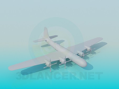 3d model Military aircraft - preview