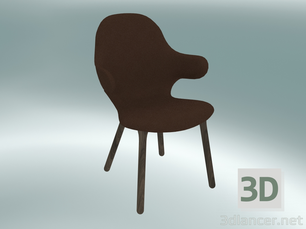 Modelo 3d Prendedor da cadeira (JH1, 59x58 N 88cm, carvalho oleado fumado, Steelcut - 365) - preview