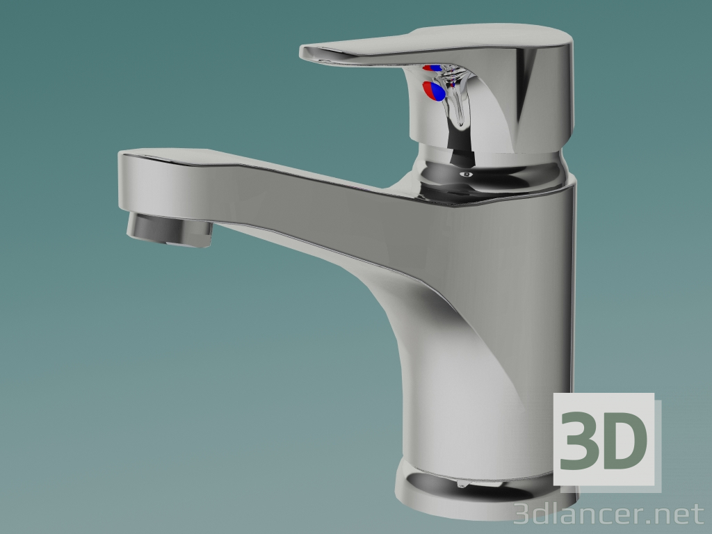 modello 3D Rubinetto lavabo Nautic 150 mm (GB41214045) - anteprima