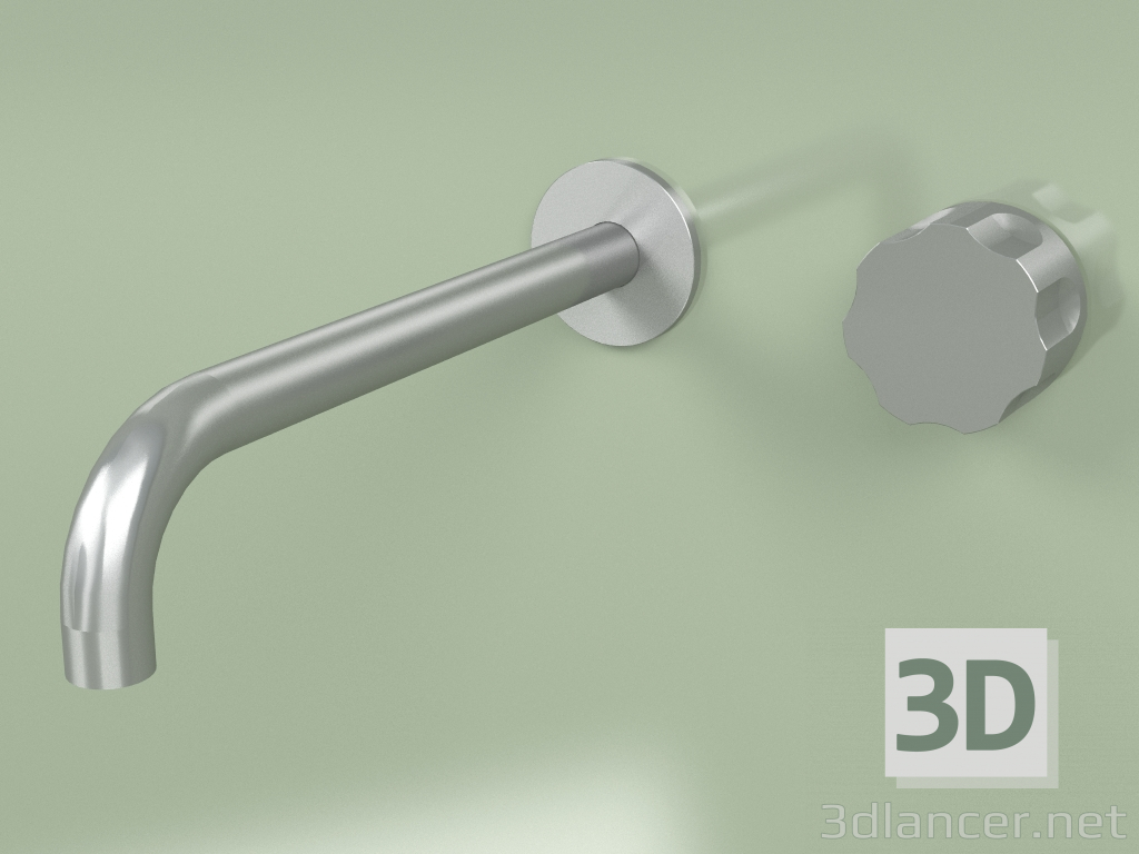 modello 3D Miscelatore idroprogressivo a parete con bocca erogazione (17 11 T, AS) - anteprima