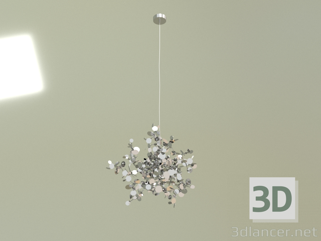 Modelo 3d Luminária pendente COIN D40 CH 10007 - preview