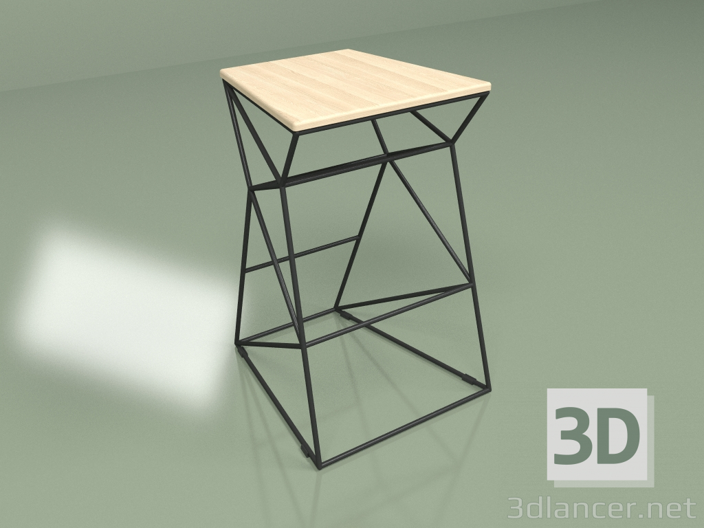 3d model Bar stool SUPPOR 650 (natural ash) - preview