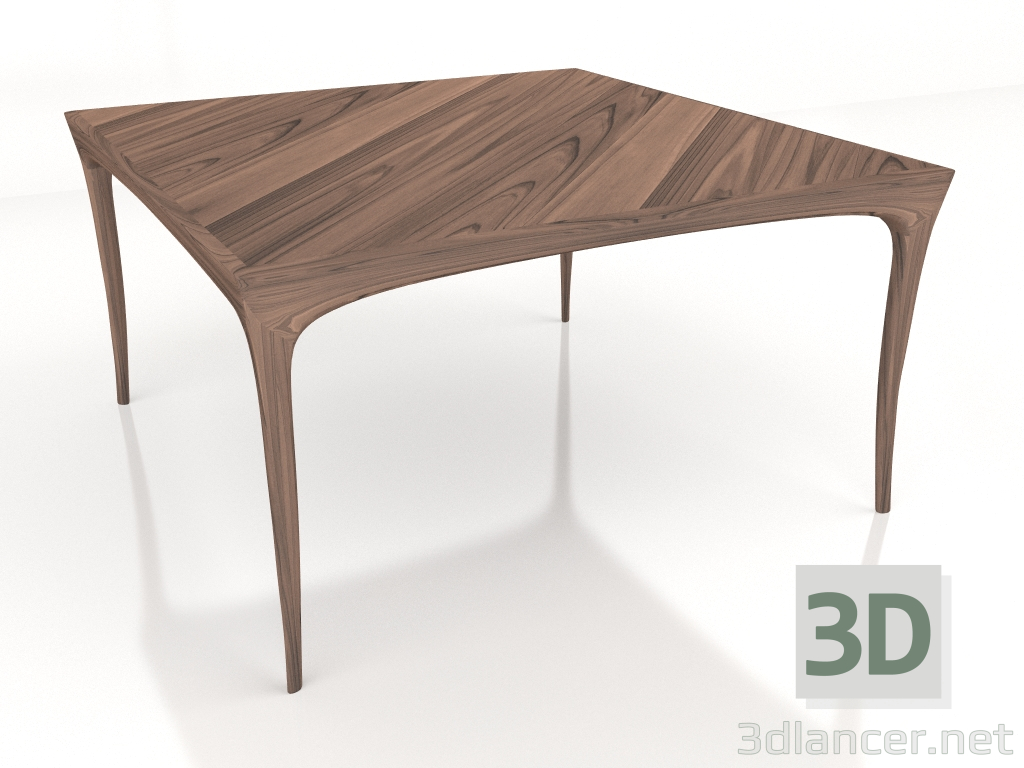 modello 3D Tavolo da pranzo Perro 140x140 - anteprima
